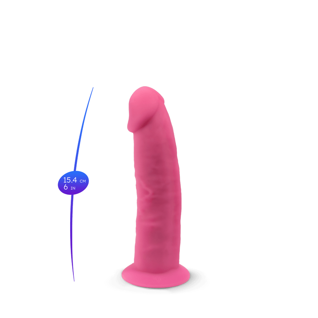Silexd - Dildo Premium Silicone Mod.2 6'' - Glow in the Dark