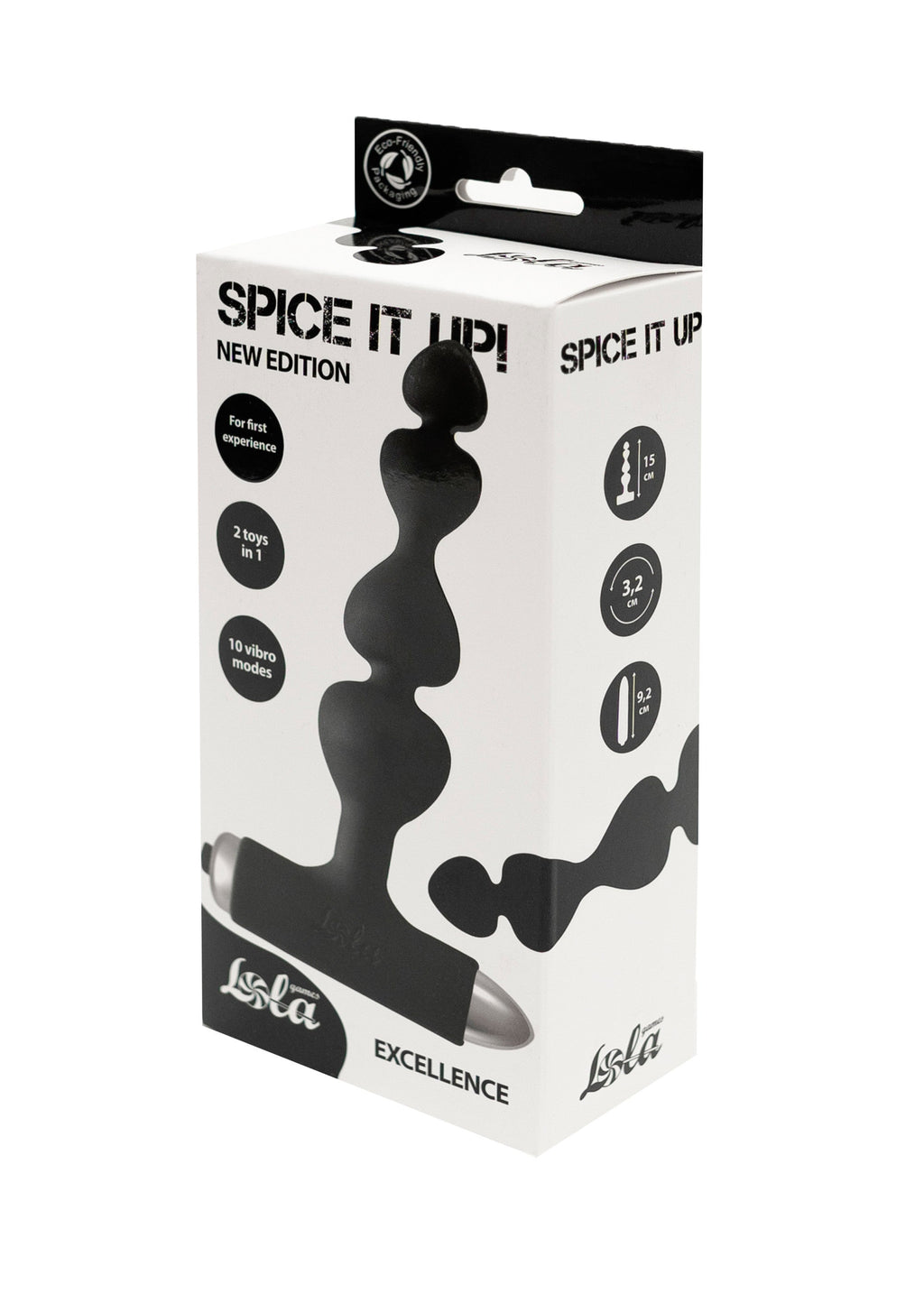 Lola Games - Vibrating Butt Plug Excellence - Black