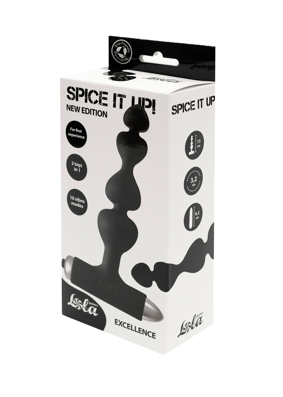 Lola Games - Vibrating Butt Plug Excellence - Black