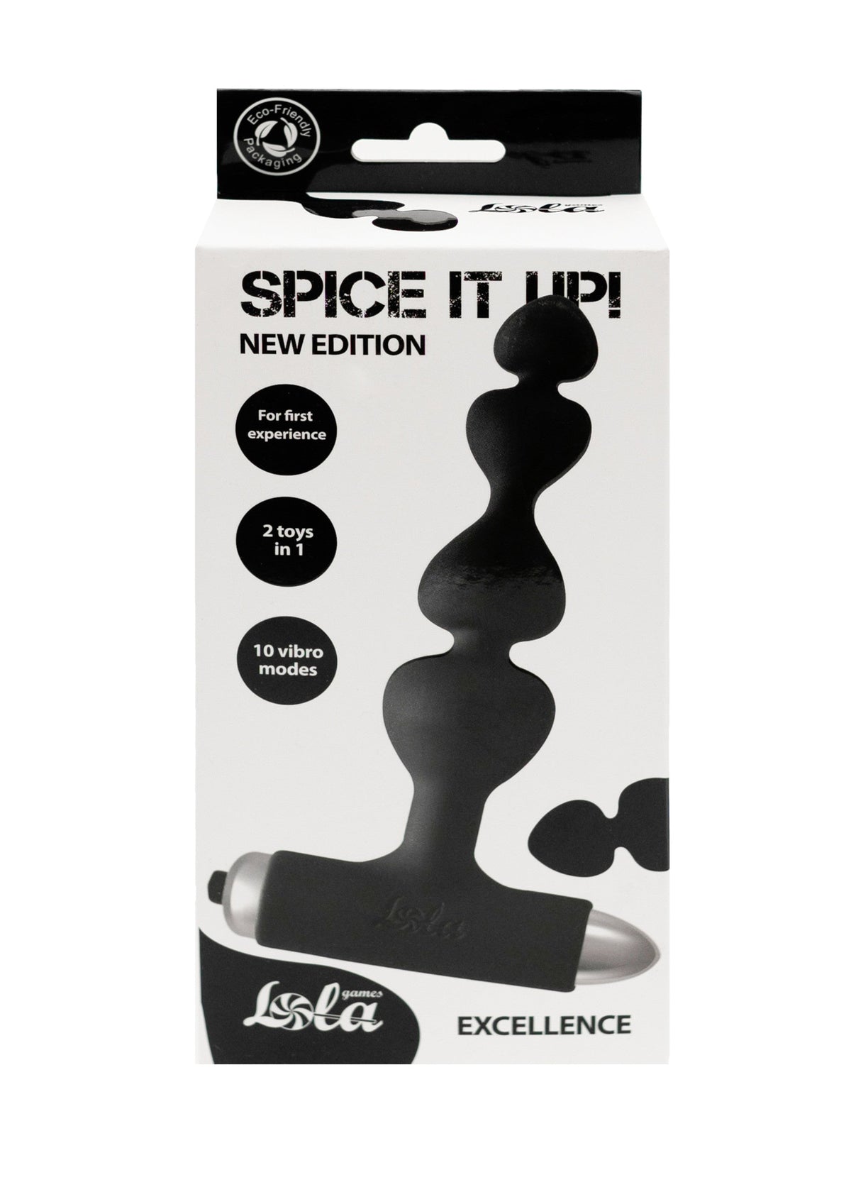 Lola Games - Vibrating Butt Plug Excellence - Black