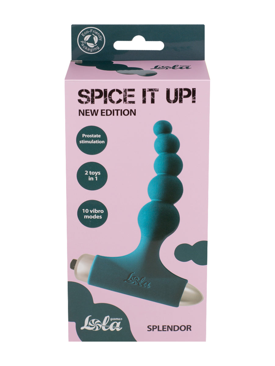 Lola Games - Splendor Vibrating Butt Plug - Blue