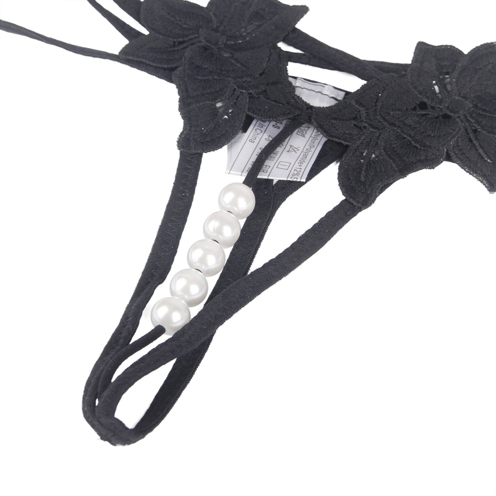 Oh Yeah - Open Thong with Side Details and Beads