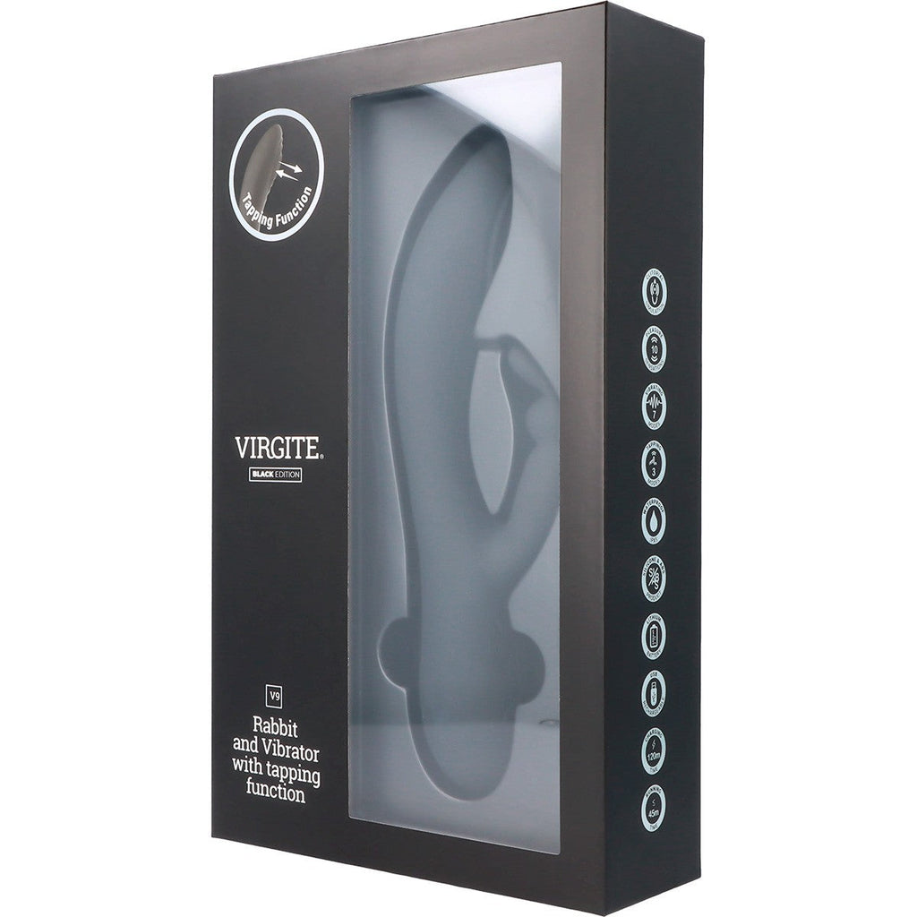 RECHARGEABLE BLACK PULSATING VIBRATOR V9