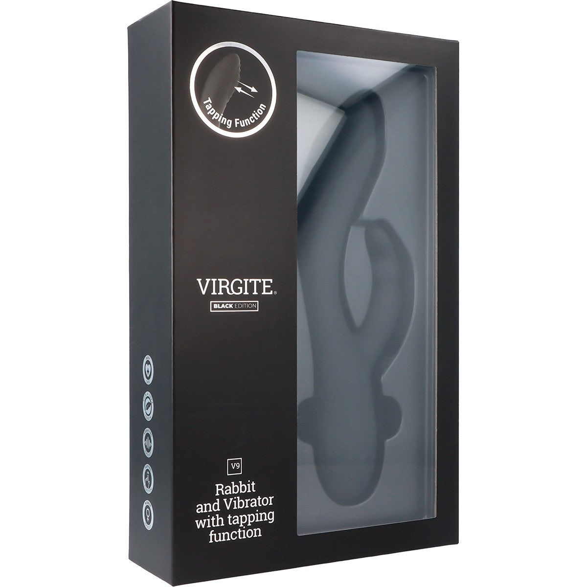 RECHARGEABLE BLACK PULSATING VIBRATOR V9