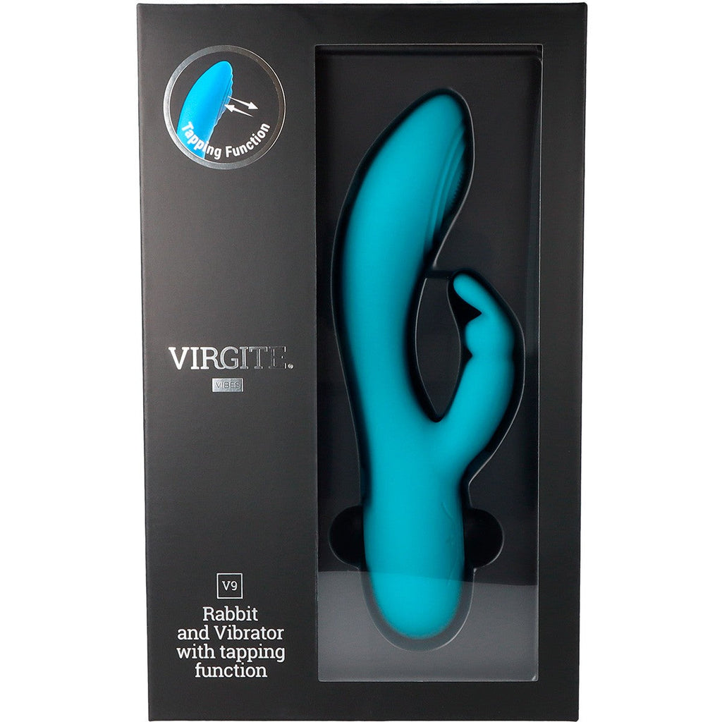 BLUE RECHARGEABLE PULSATING VIBRATOR V9