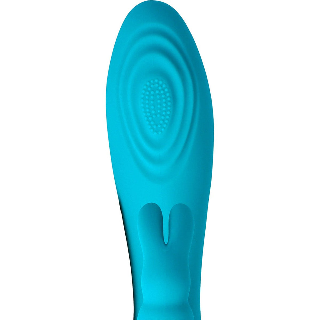 BLUE RECHARGEABLE PULSATING VIBRATOR V9