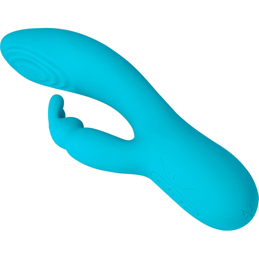 BLUE RECHARGEABLE PULSATING VIBRATOR V9