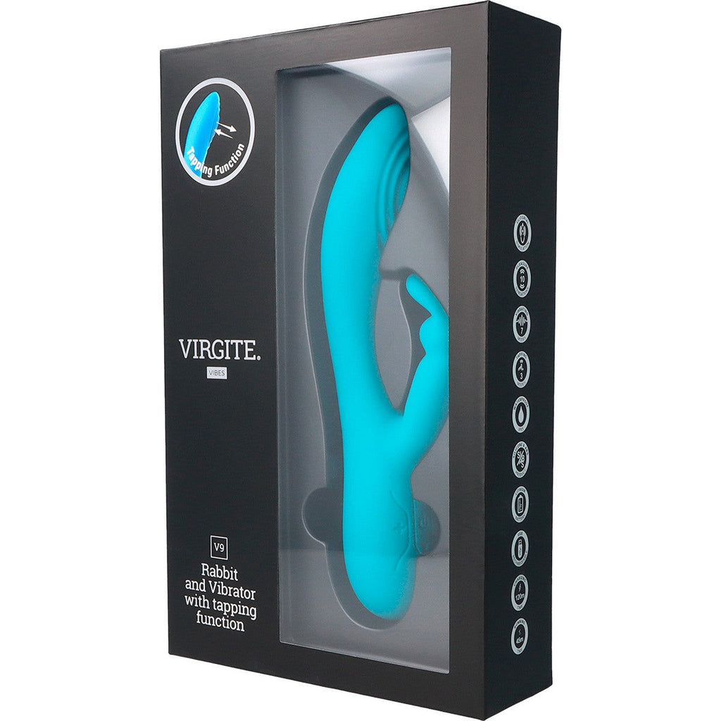BLUE RECHARGEABLE PULSATING VIBRATOR V9