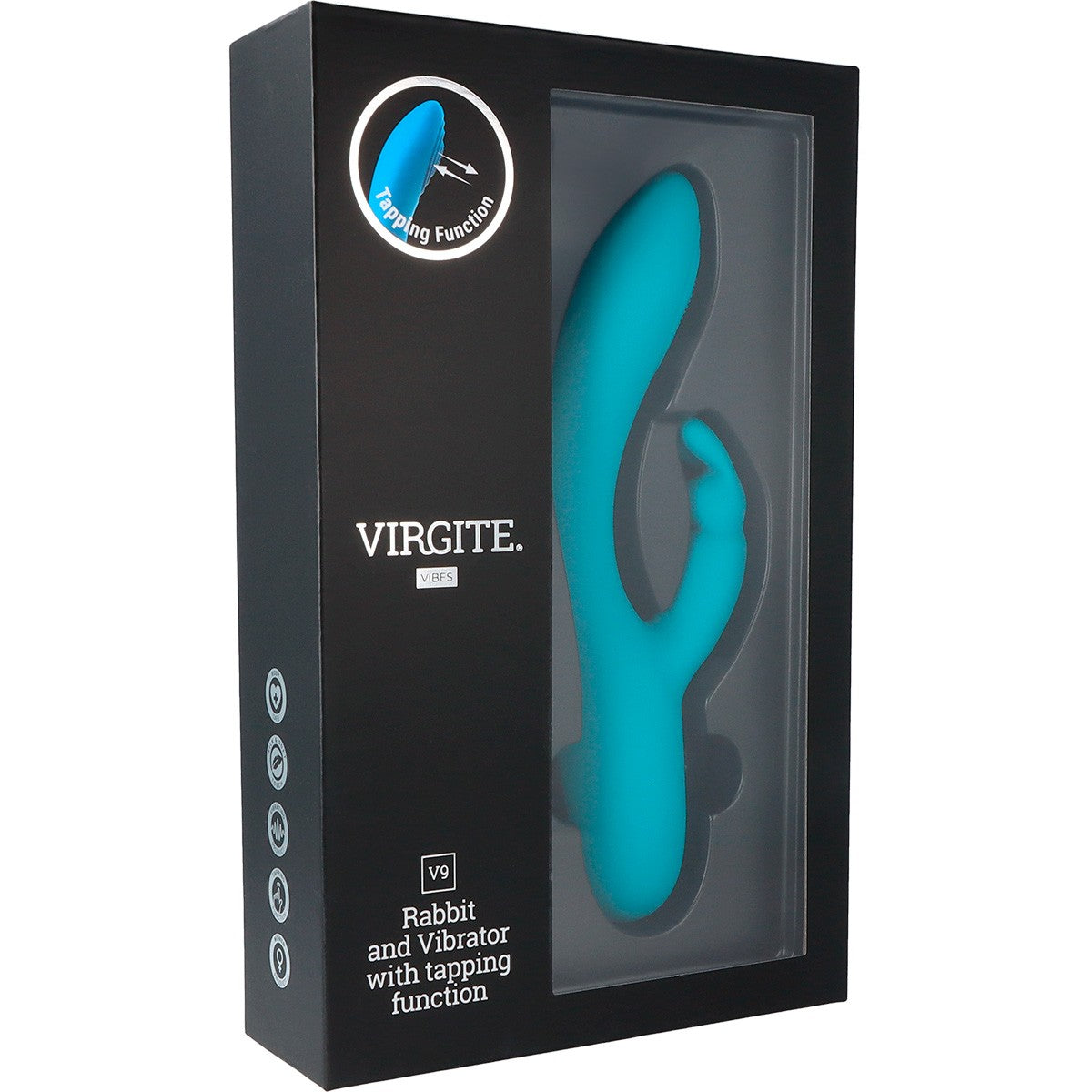 BLUE RECHARGEABLE PULSATING VIBRATOR V9