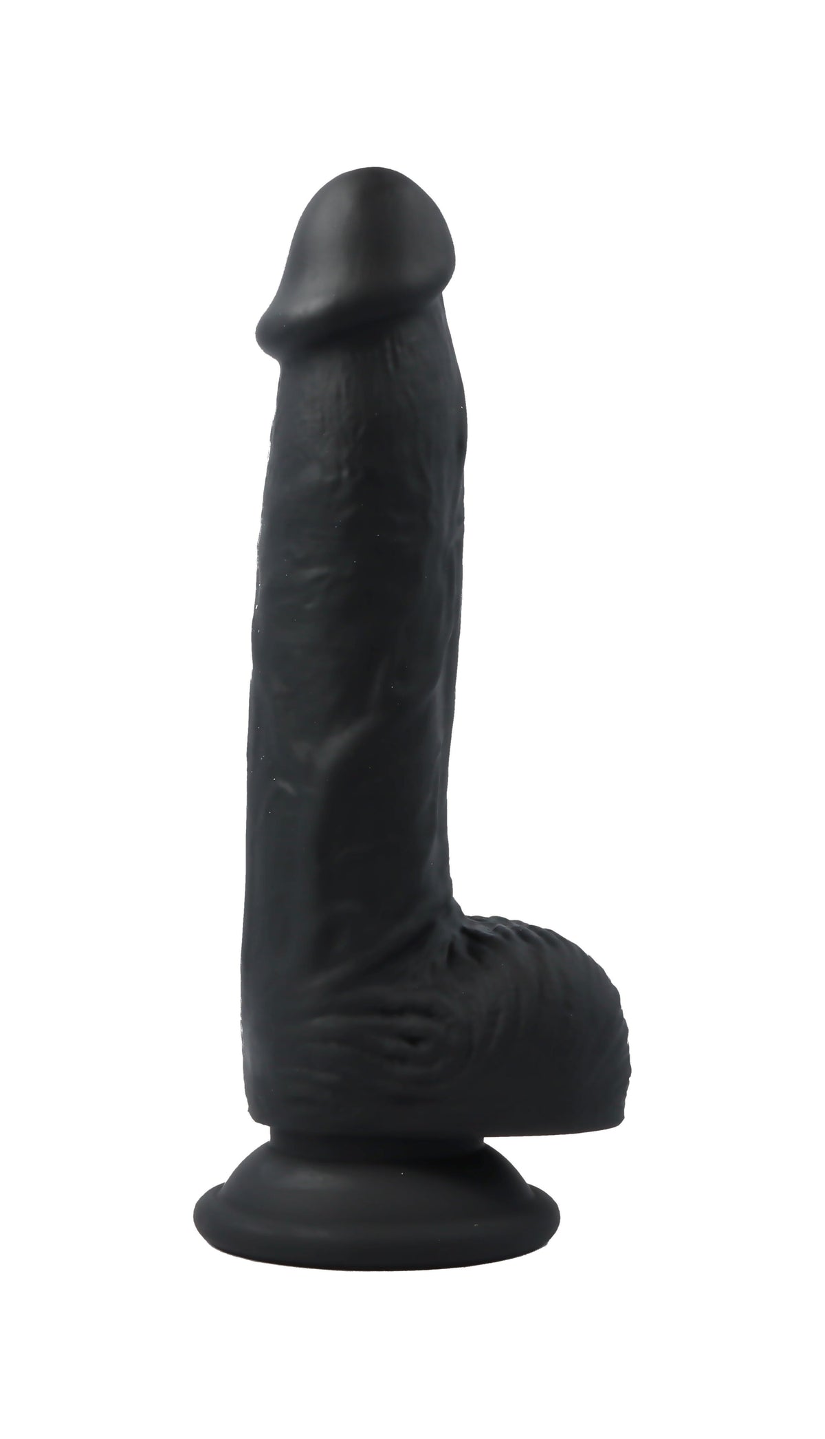 DOUBLE-LAYER REALISTIC WITH BALLS 20CM R28 BLACK