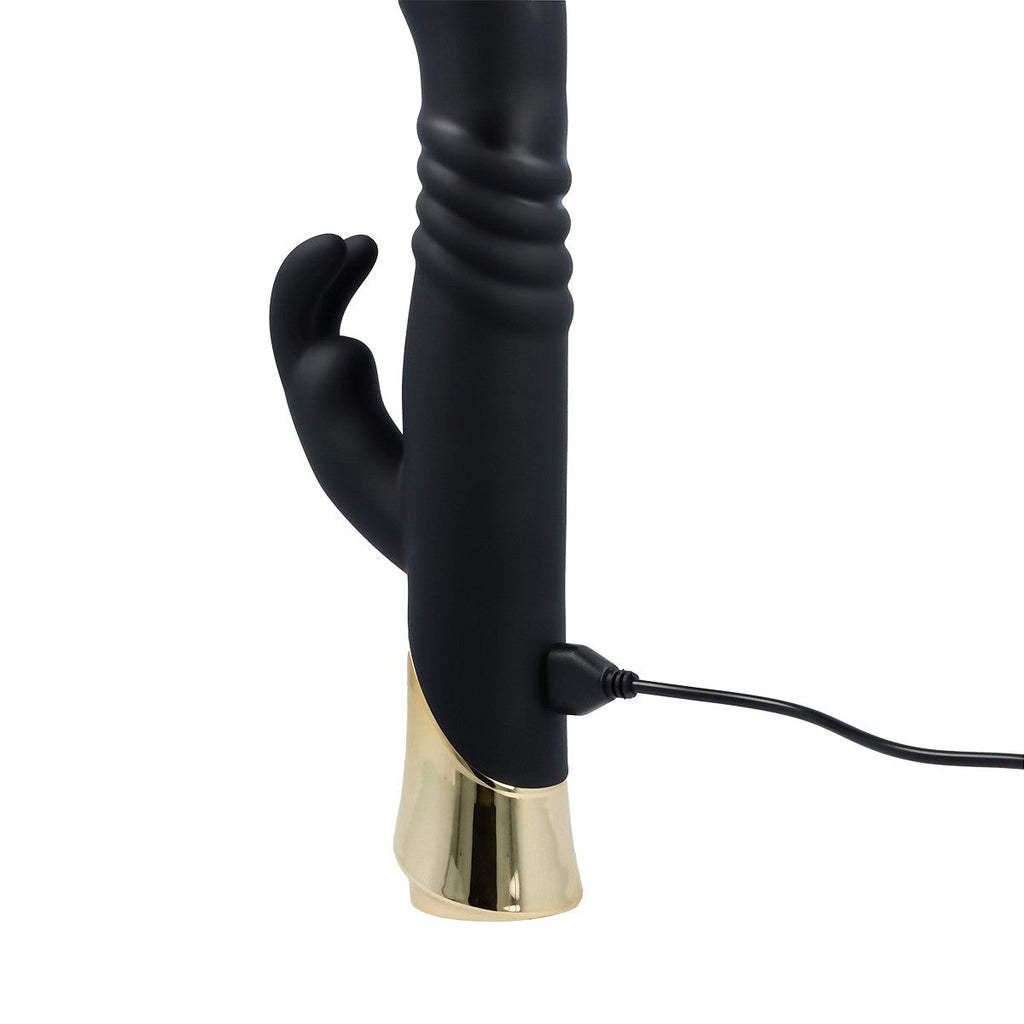 LIONHEAD RECHARGEABLE RABBIT VIBRATOR WITH THRUSTING AND ROTATING MOTION