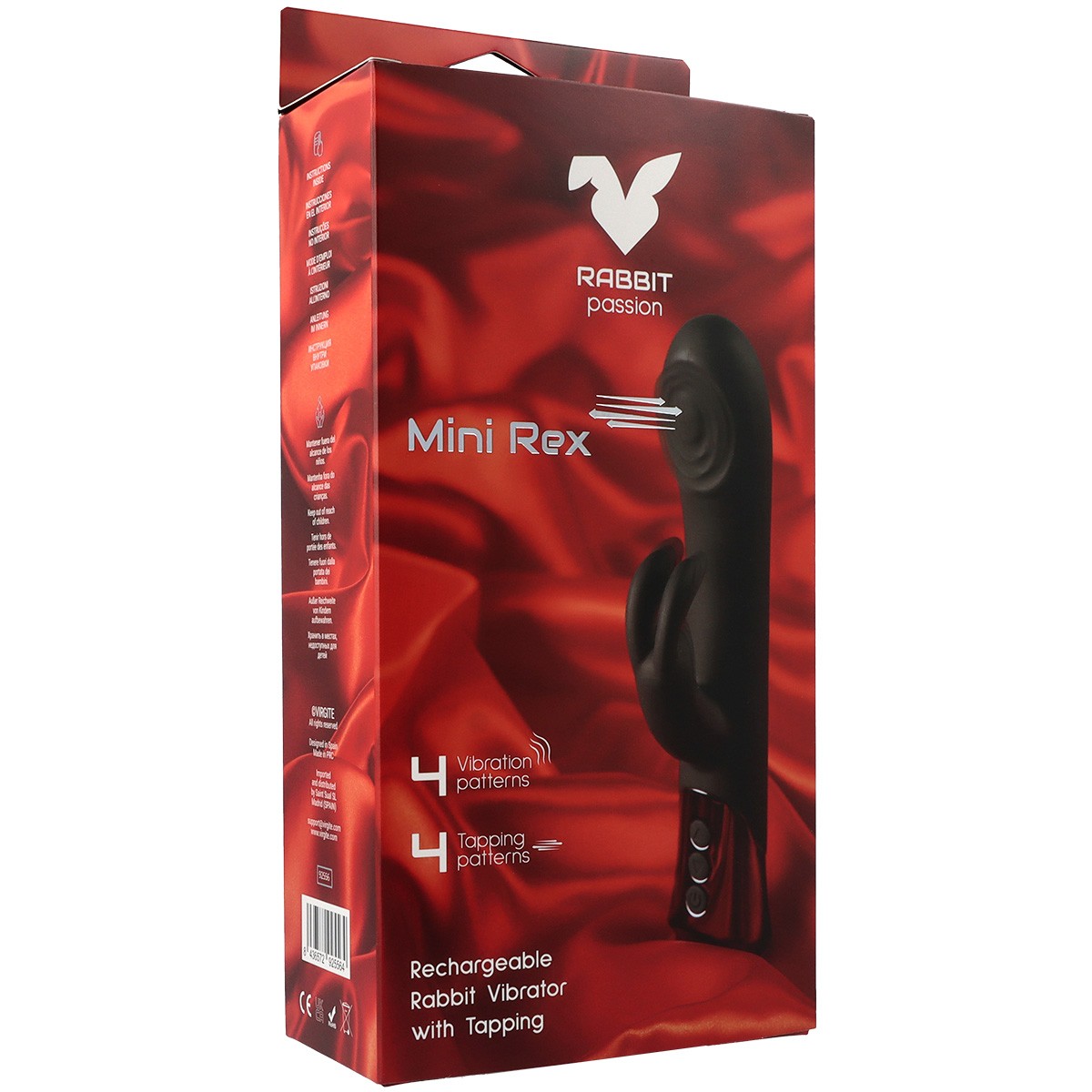 RECHARGEABLE RABBIT VIBRATOR MINI REX WITH CAP