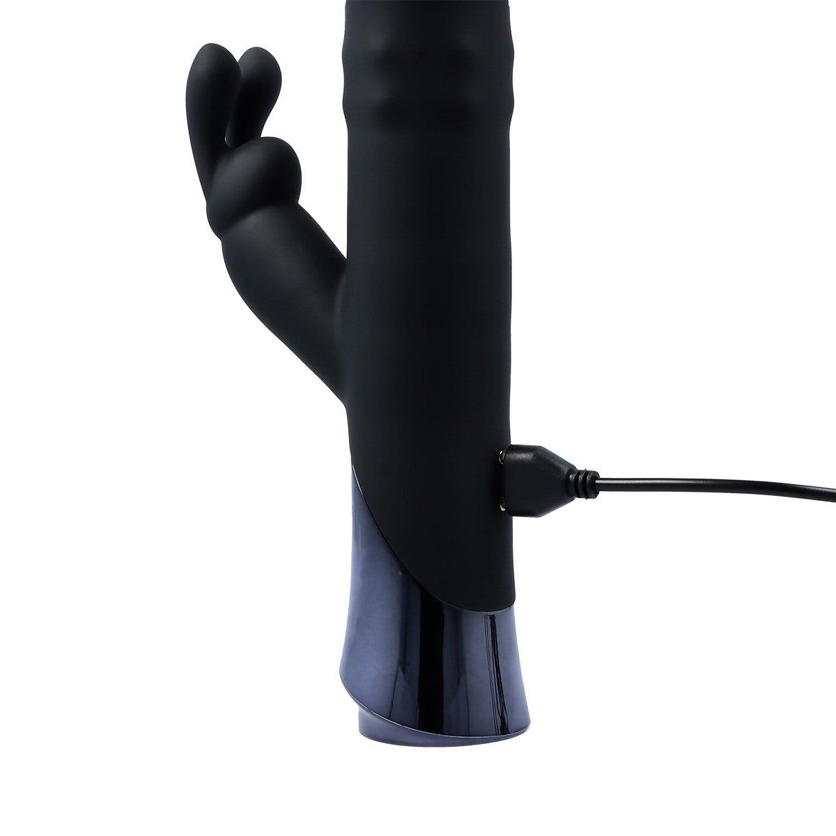 RECHARGEABLE SILVER FOX RABBIT VIBRATOR WITH THRUST AND ROTATION