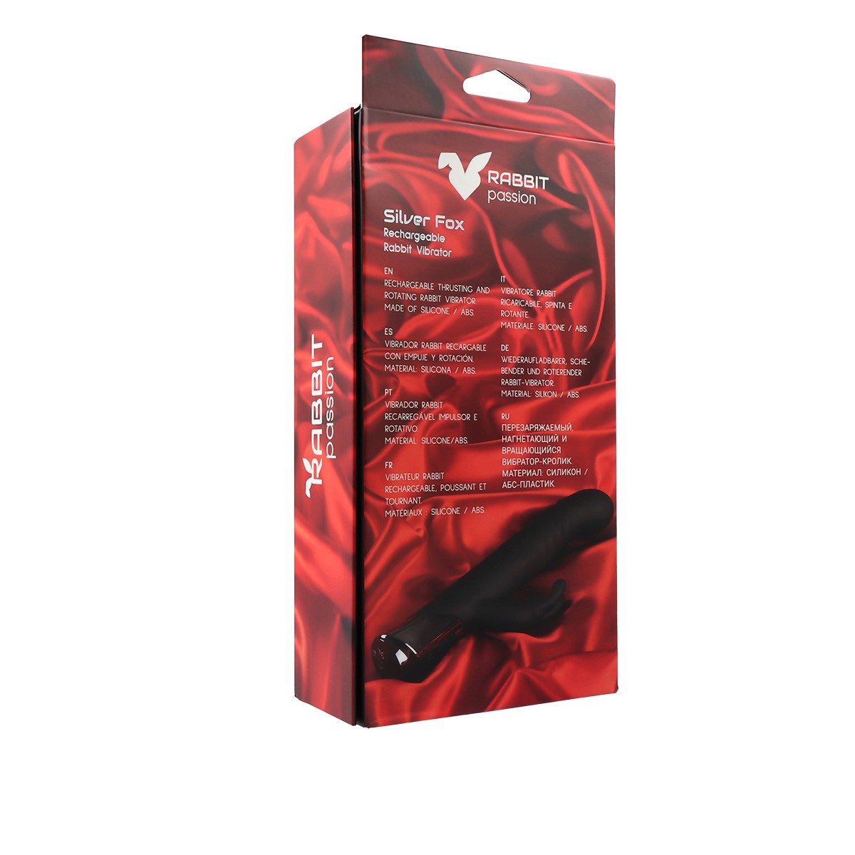 RECHARGEABLE SILVER FOX RABBIT VIBRATOR WITH THRUST AND ROTATION