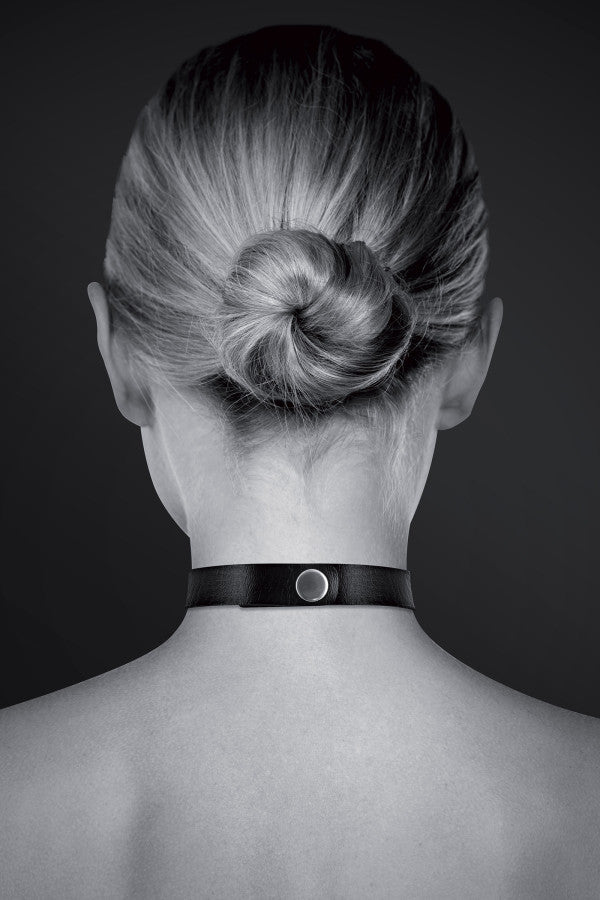Bijoux Pour Toi - Collare con Anello Doppio - Nero