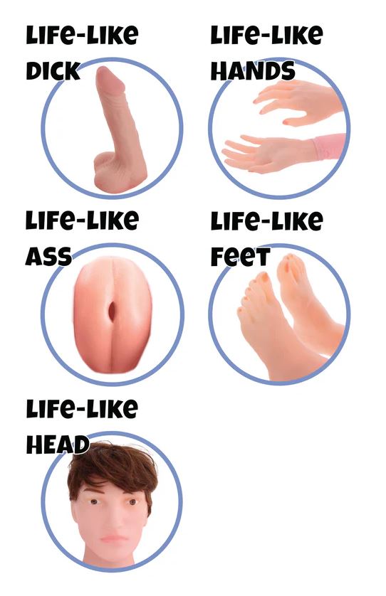 Inflatable skin for Big Boner Billie doll