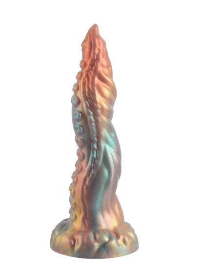 VSC Novelty - Multicolored Silicone Dildo with Tentacle Glitter - Ligula