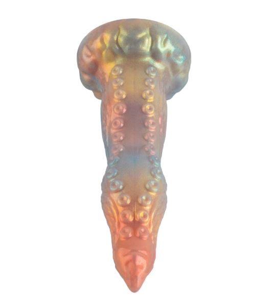VSC Novelty - Multicolored Silicone Dildo with Tentacle Glitter - Ligula