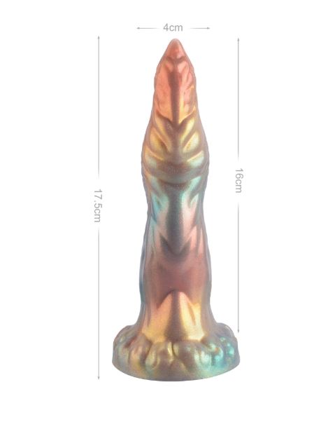 VSC Novelty - Multicolored Silicone Dildo with Tentacle Glitter - Ligula