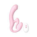Winyi - Strapless Double Vibrator with Remote Control - Black