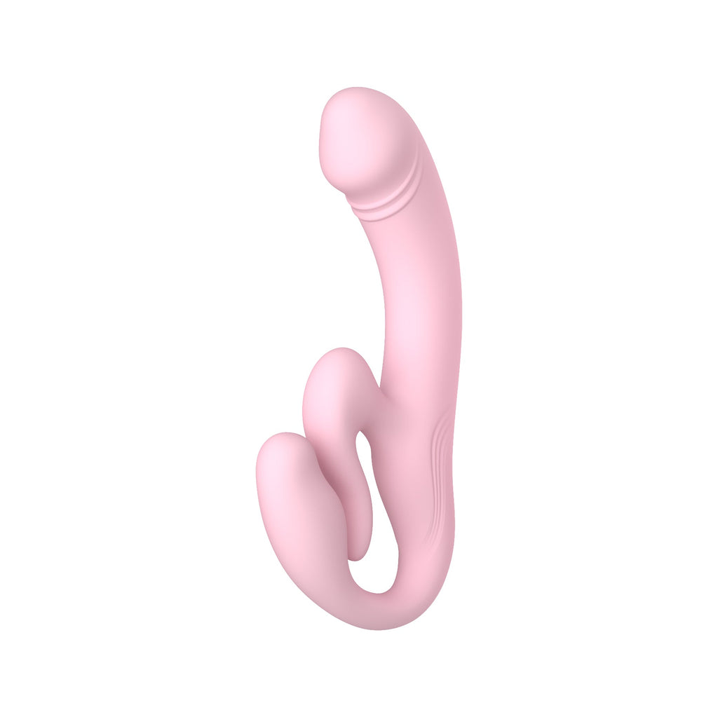 Winyi - Strapless Double Vibrator with Remote Control - Black