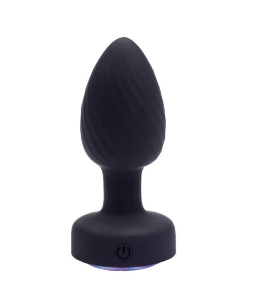 Fantasy Toys - Rotating Anal Vibrator with Remote Control and Lights - Achelous