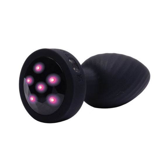Fantasy Toys - Rotating Anal Vibrator with Remote Control and Lights - Achelous
