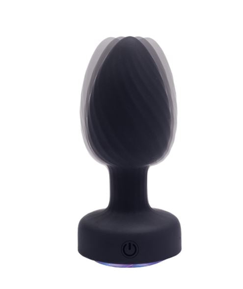 Fantasy Toys - Rotating Anal Vibrator with Remote Control and Lights - Achelous