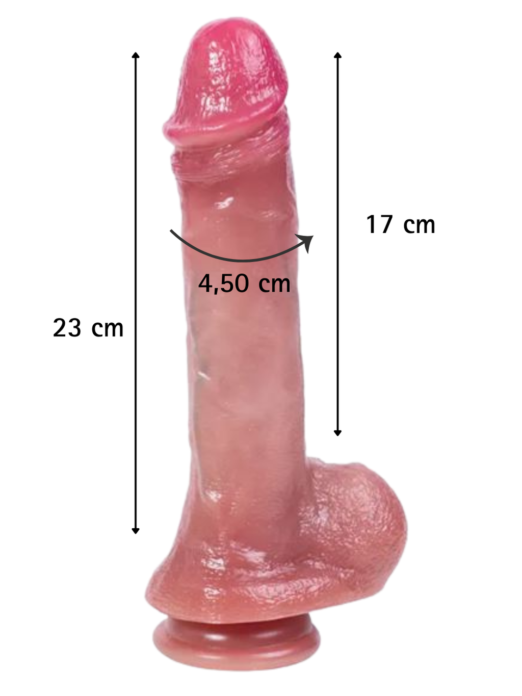Fantasy Toys - Ultra Realistic Soft Skin Dildo - 23 cm