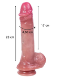 Fantasy Toys - Ultra Realistic Soft Skin Dildo - 23 cm