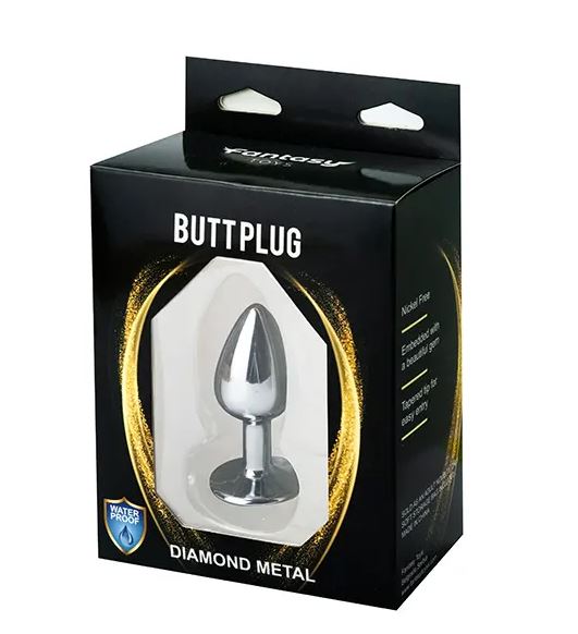 Fantasy Toys - Aluminum Plug with Purple Jewel - S