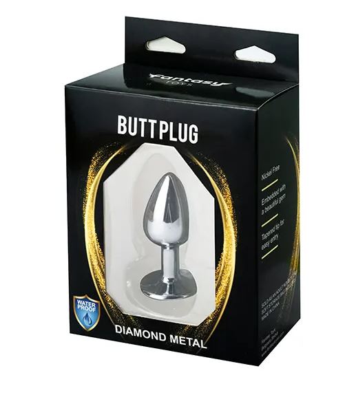 Fantasy Toys - Aluminum Plug with Silver Jewel - S