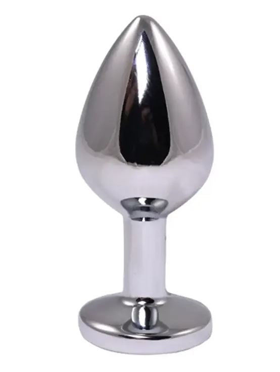 Fantasy Toys - Aluminium Plug with Red Jewel - M