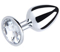 Fantasy Toys - Metal Plug with Silver Gem - L