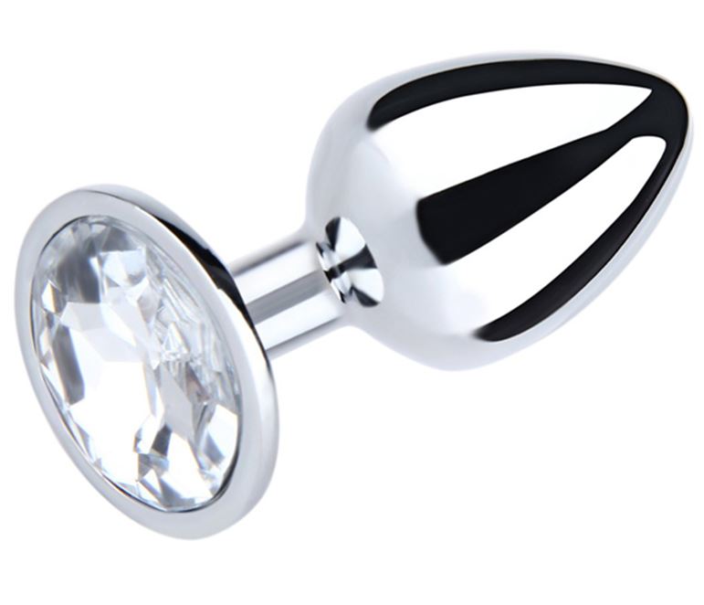 Fantasy Toys - Metal Plug with Silver Gem - L