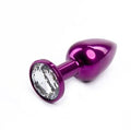 Fantasy Toys - Purple Metal Plug with Silver Gem - S