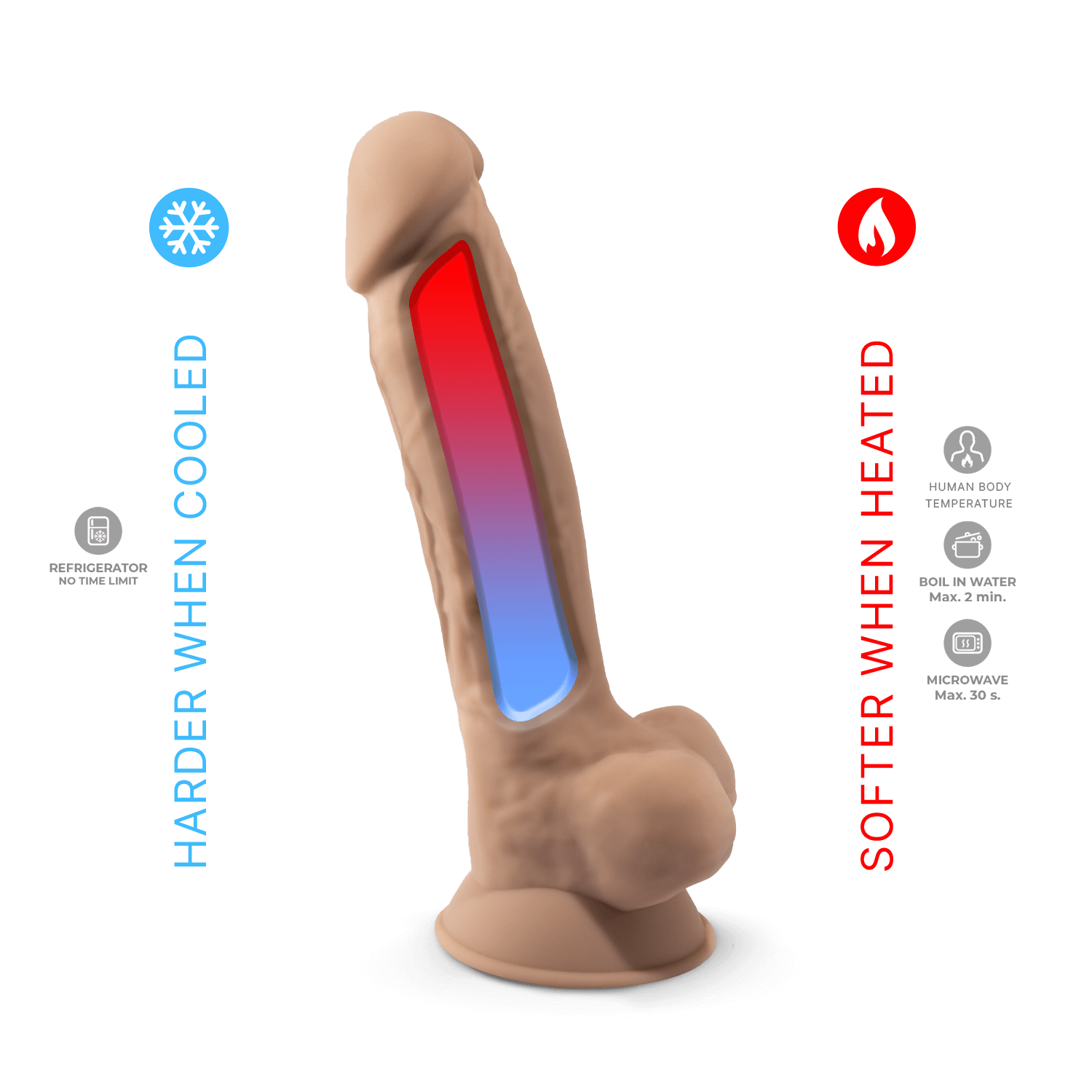 Silexd - Dildo Premium Silicone Mod.1 7'' - Color Carne