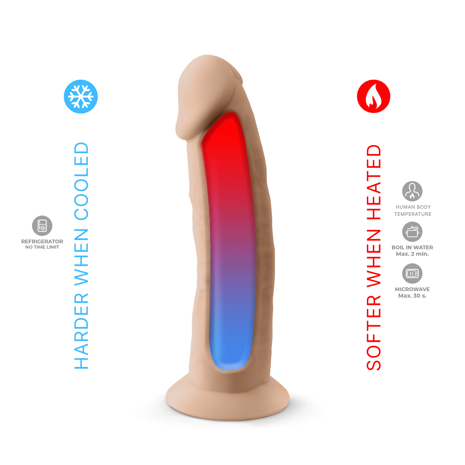 Silexd - Dildo Premium Silicone Mod.2 7,5'' - Color Carne