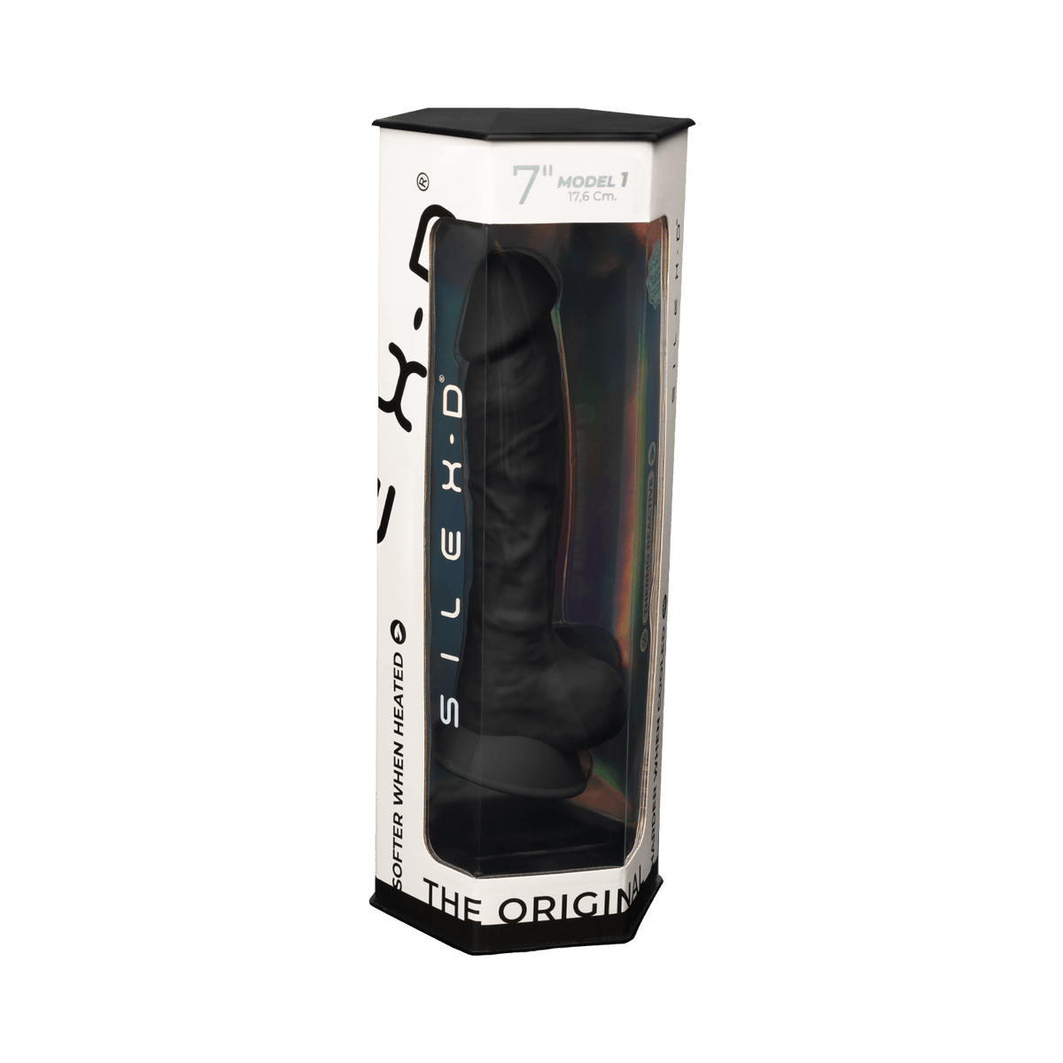 Silexd - Premium Silicone Dildo Mod.1 7'' - Black