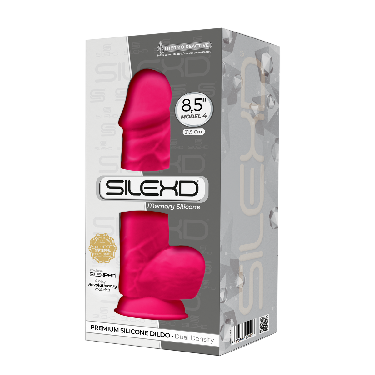 Silexd - Premium Silicone Dildo Mod.1 8.5'' - Pink
