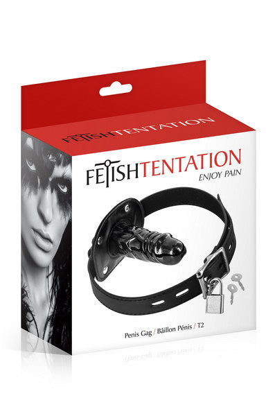 Fetish Tentation - Ball Gag with Penis T2 - Black
