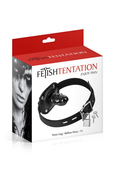 Fetish Tentation - Ball Gag con Fallo Realistico T1 - Nero