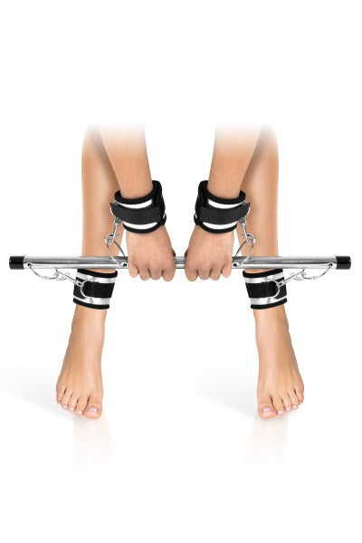 Fetish Temptation - Restraint Bar with 4 Cuffs - Black