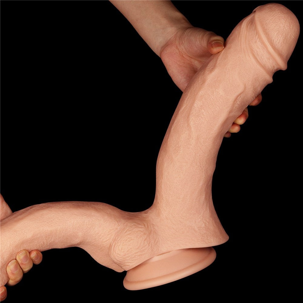 12" Mega Realistic Double-Ended Dildo