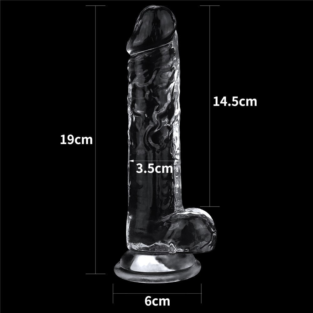 Impeccable 7.5'' clear dildo
