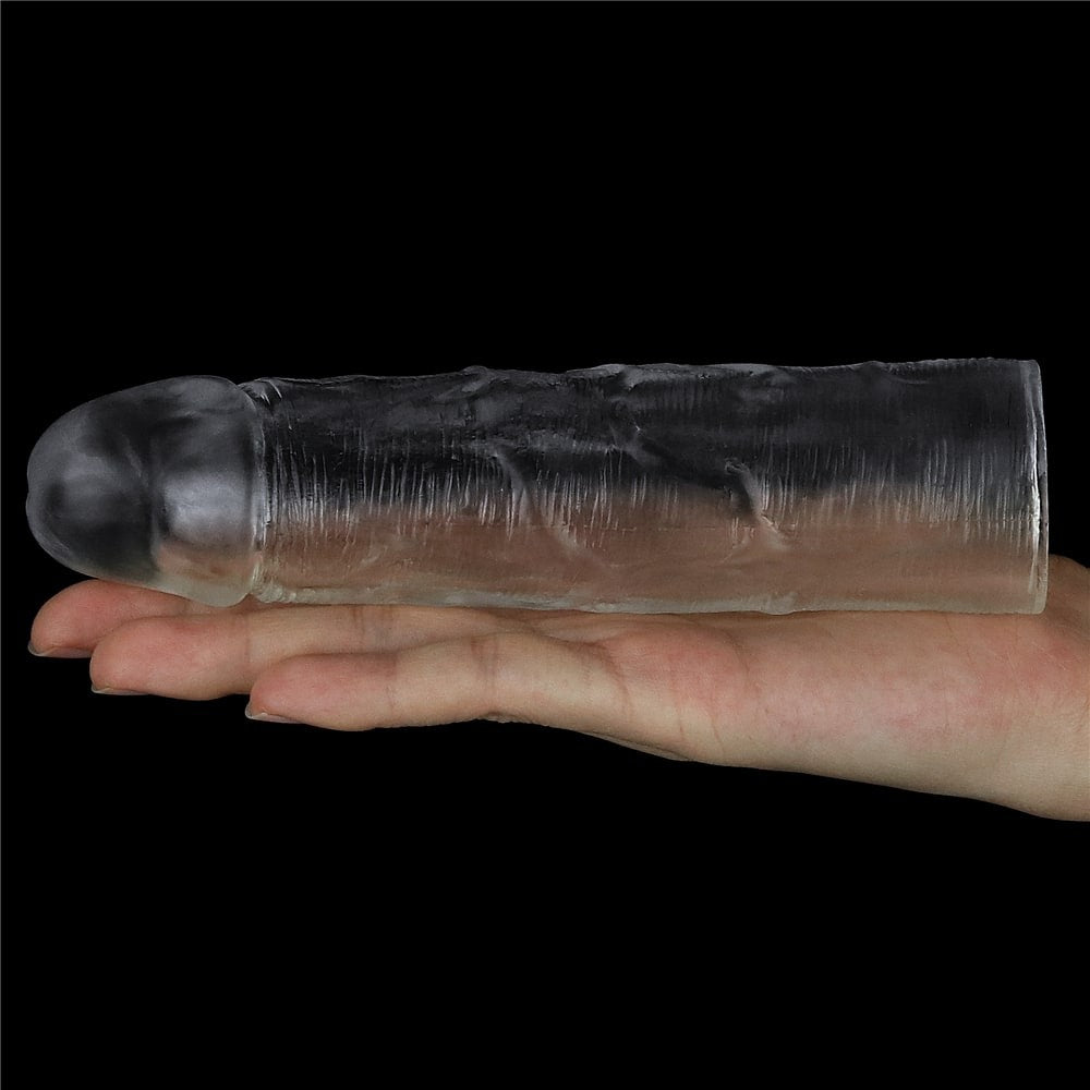 Flawless clear penis sleeve Add 1''