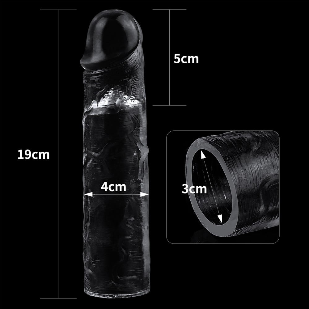 Flawless transparent penis sheath Add 2''