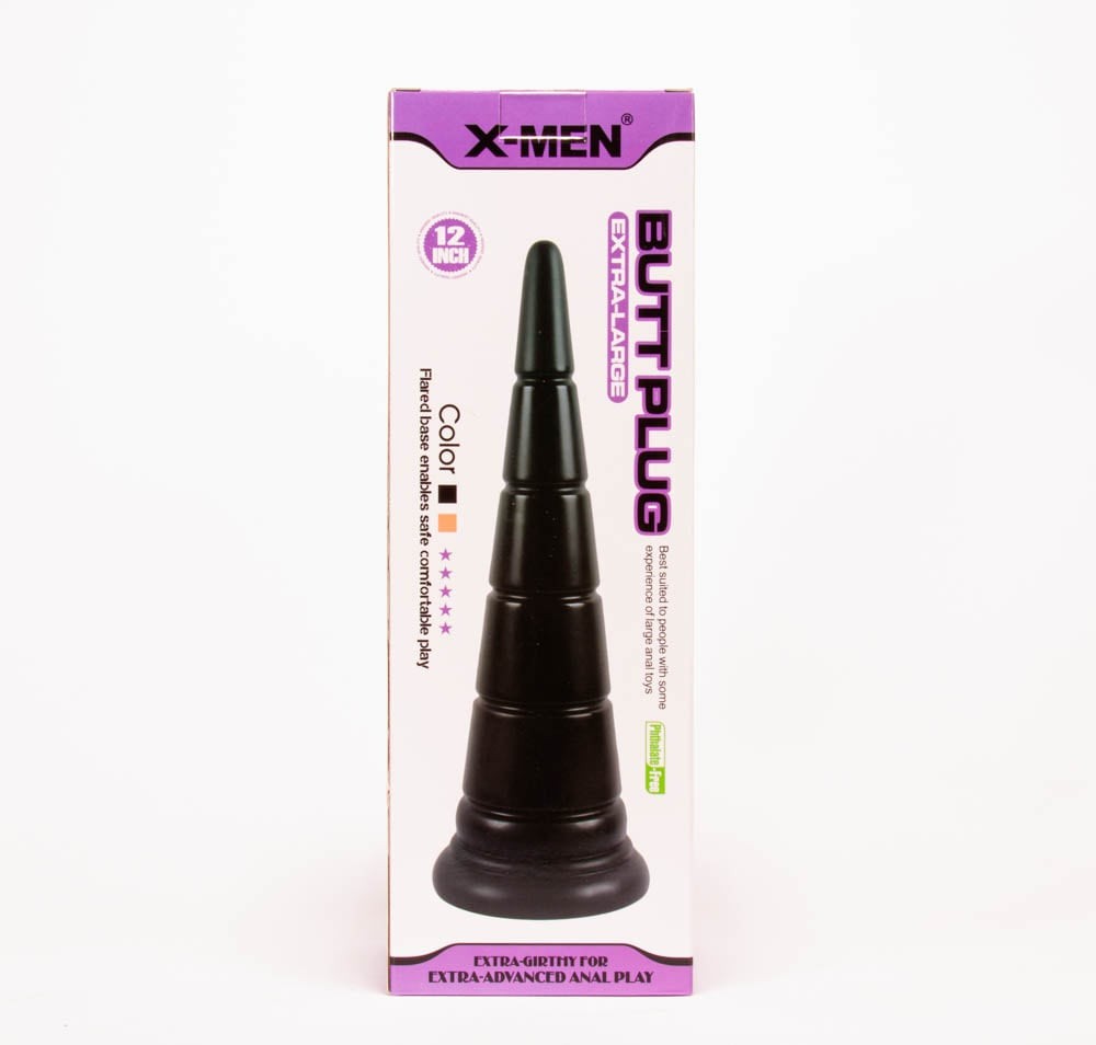 X-MEN 12-inch Black Anal Plug
