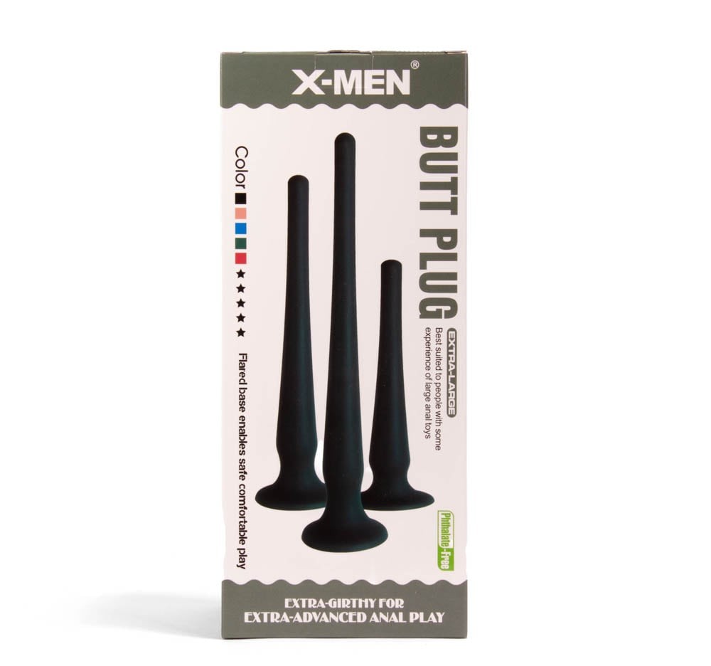 X-MEN Anal Plug size S black