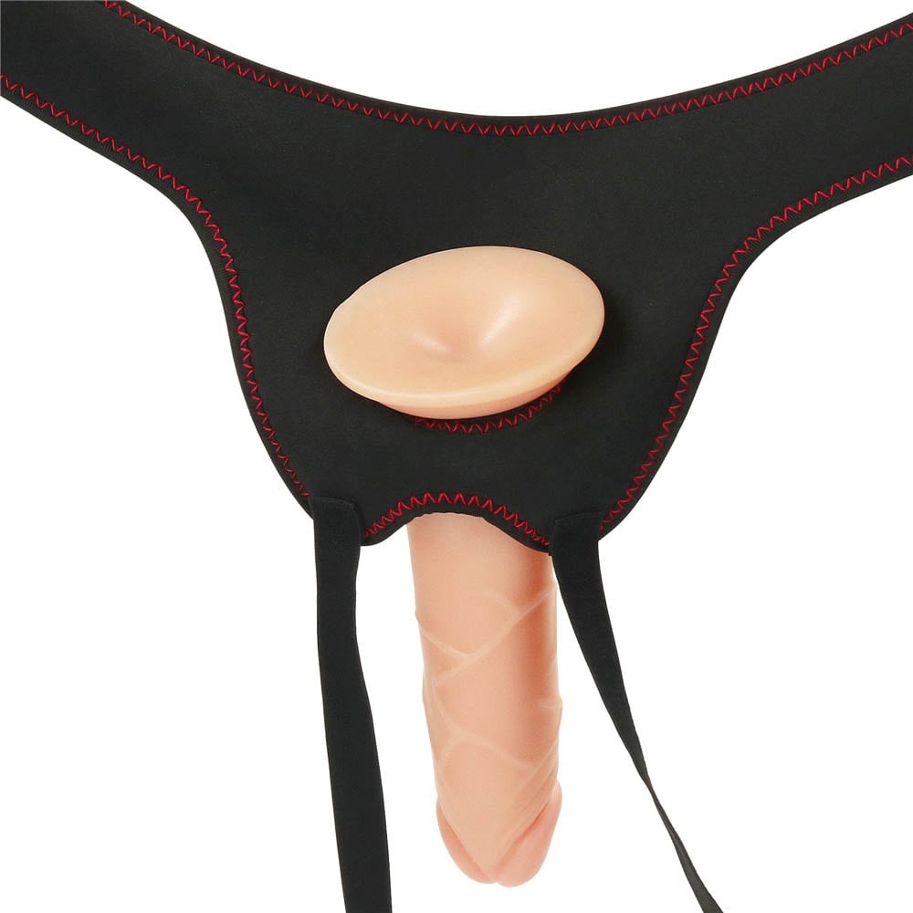 Easy 7.5" Vibrating Strap-on Set